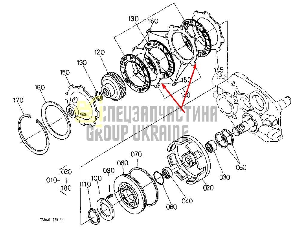 Купить Kubota 34076-61660 Диск сцпления для L3010