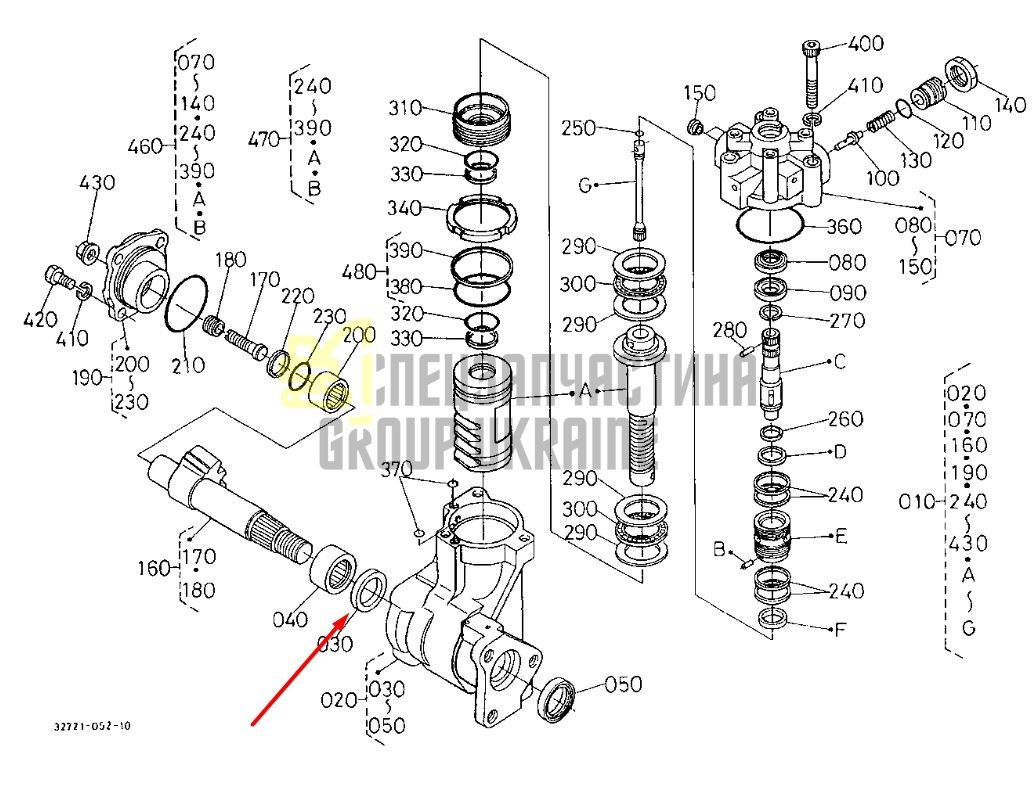 Kubota 35270-16140 Манжета рулевой колонки для B2320
