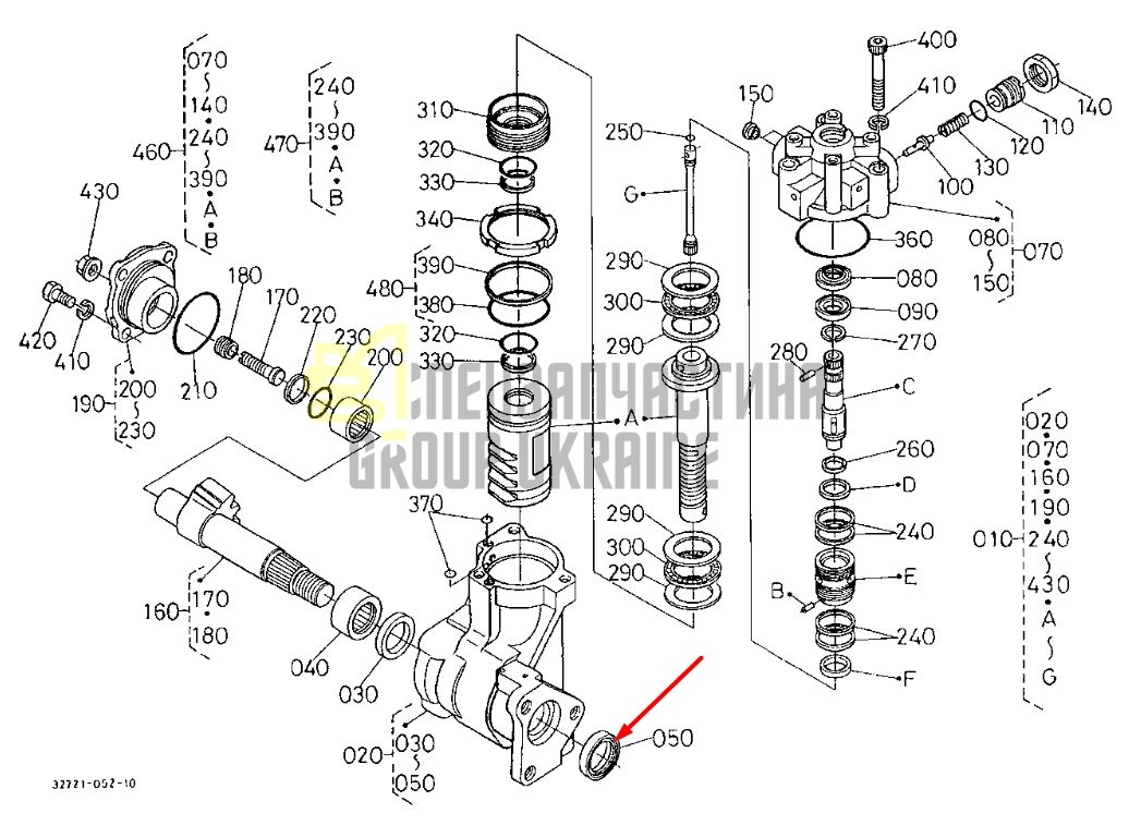 Купить Kubota 35270-16150 Сальник рулевой колонки для AC1871G