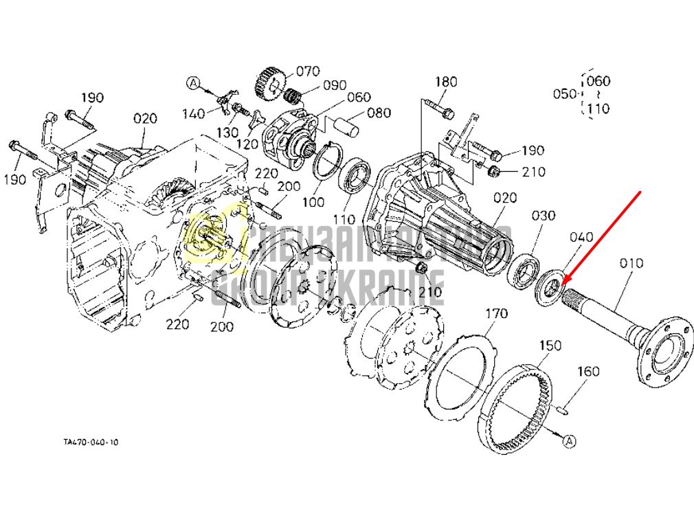 Купить Kubota 37410-17542 Сальник задней полуоси для STV32, STV36