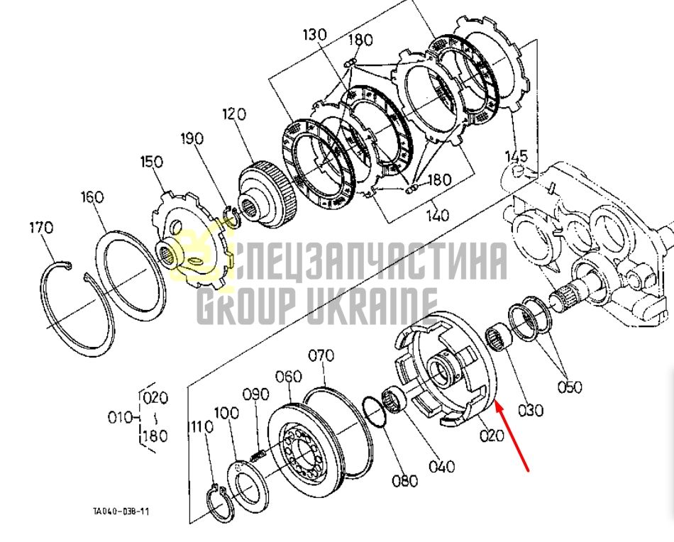 Купить Kubota 34076-61510 Корона сцепления для L3010