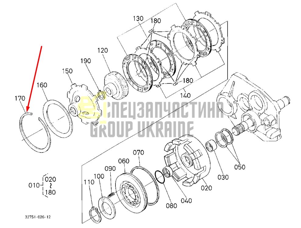 Купить Kubota TD060-61720 Стопорное кольцо для GL220