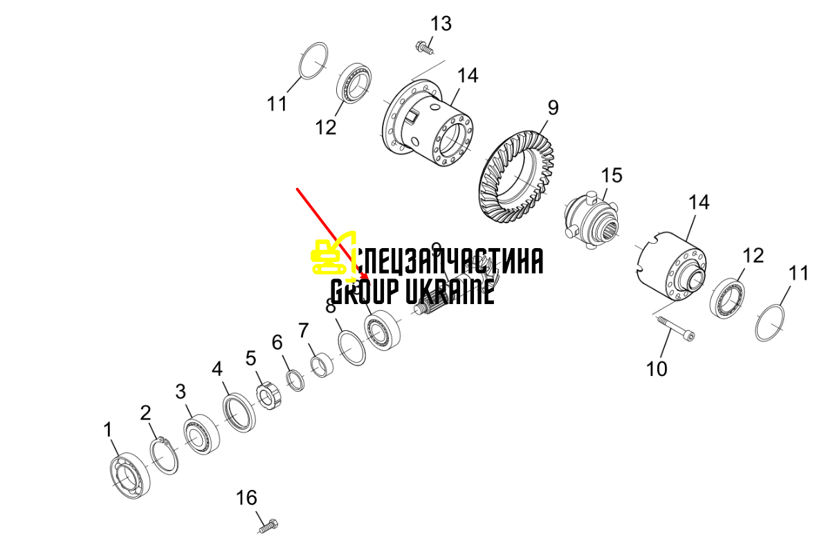 005.09.2938 Подшипник роликовый Manitou Dieci Faresin Dana spicer 10045326/005092938 5H.005092938