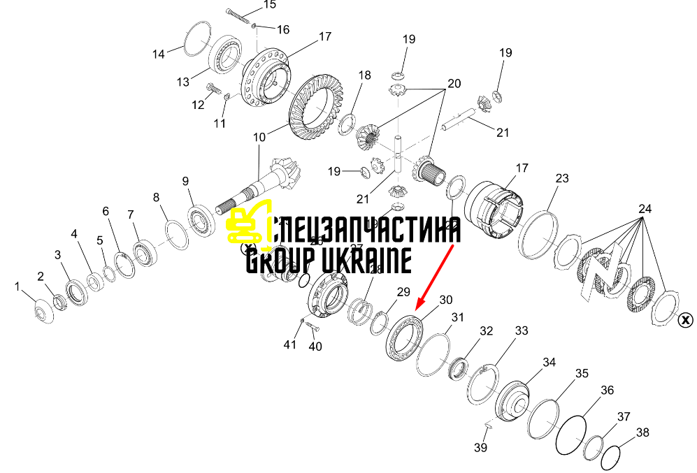 005.10.3166 005103166 045180 Подшипник роликовый Manitou Dieci Faresin Dana spicer