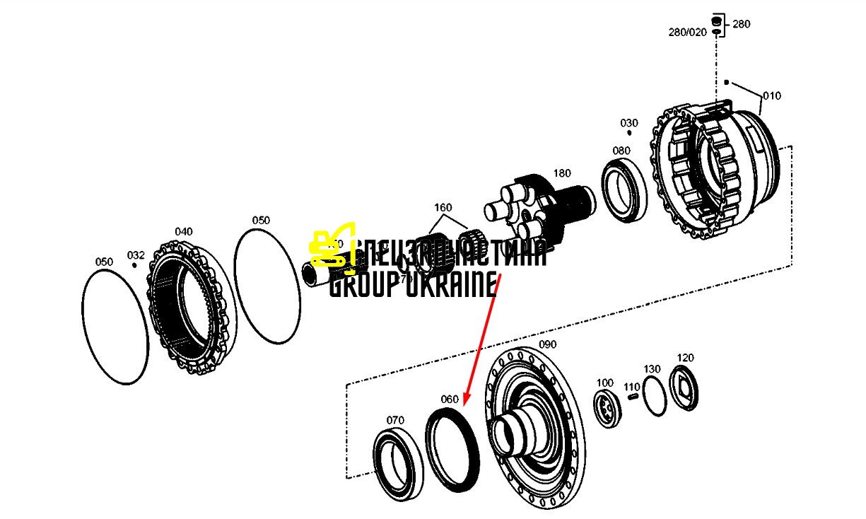 84150634 (0734300225) Сальник New Holland, ZF