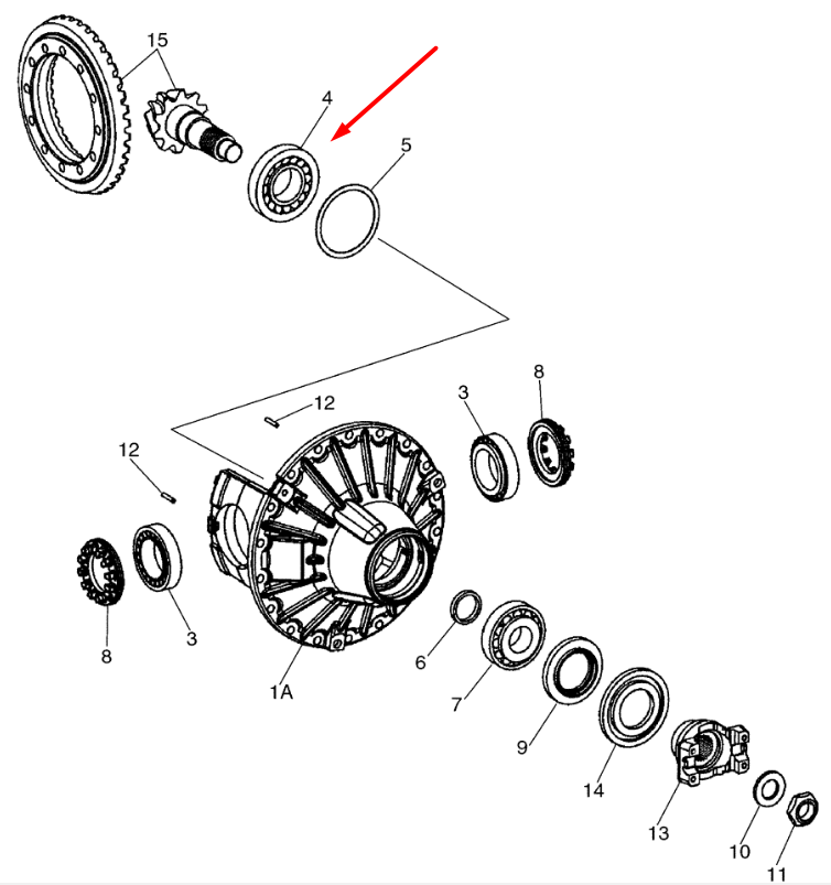 8603222 Подшипник КПП (65x110x28) New Holland 0735301801