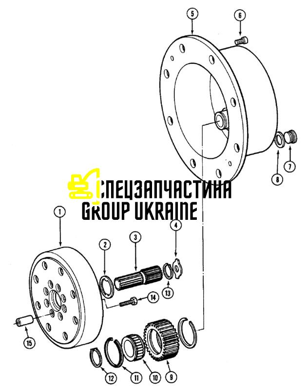 5213505 (0750118072, 80173100, 9579219, JD10250, 47113081, 10047213) Подшипник сателлита New Holland, ZF