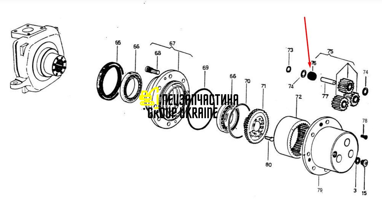 133742059 Игольчатый подшипник New Holland