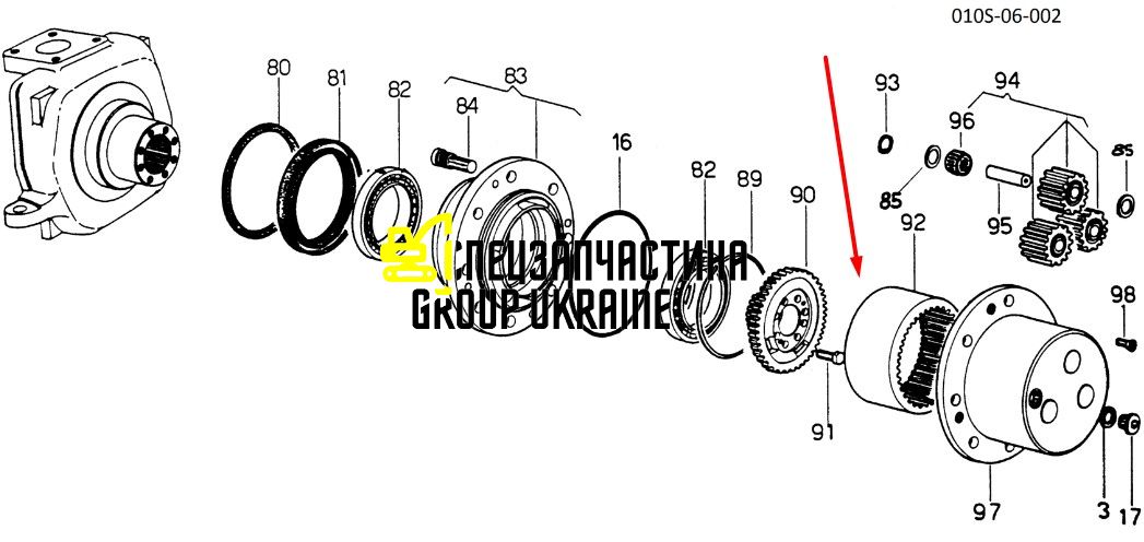 133742061 Солнечная шестерня New Holland