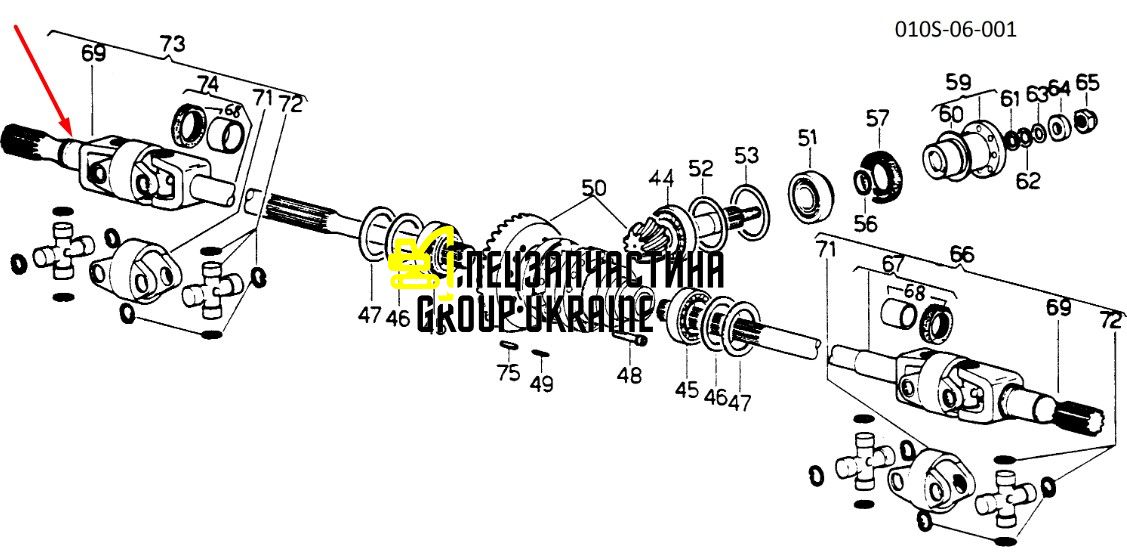 133742063 Вилка / полуось New Holland