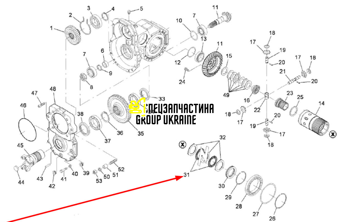 111.04.045.01 1110404501 Manitou Dieci Faresin Dana spicer