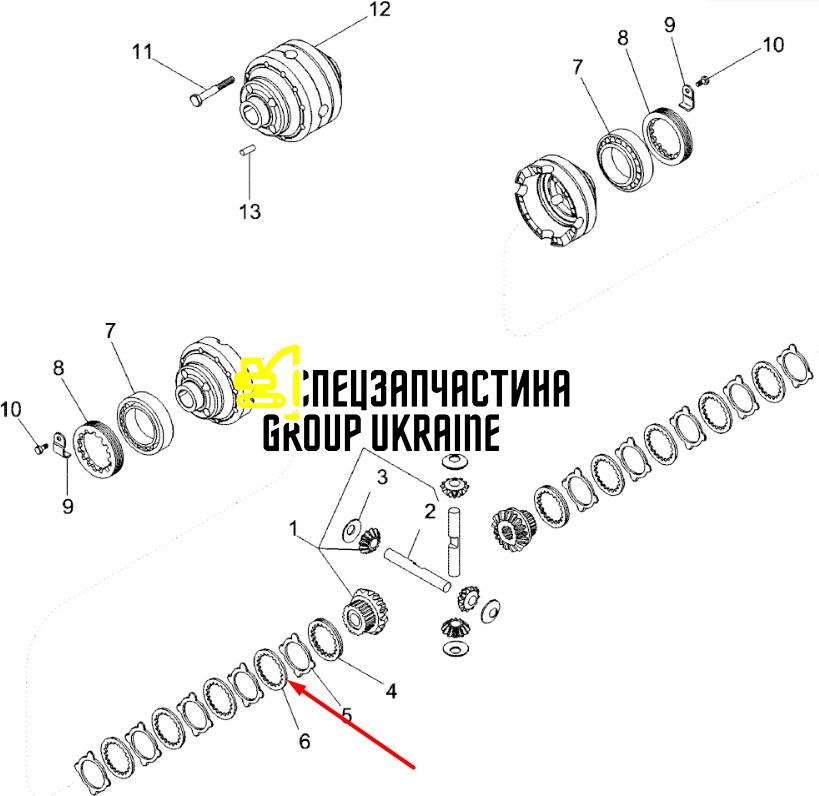 85812304 (113879, K261647, 83936934, 51335920, 502512, 81881200, 320-7346, 501965) Фрикционный диск New Holland, Carraro