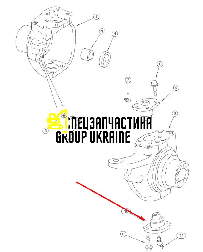 122264A1 (128903) Шкворень New Holland, Carraro