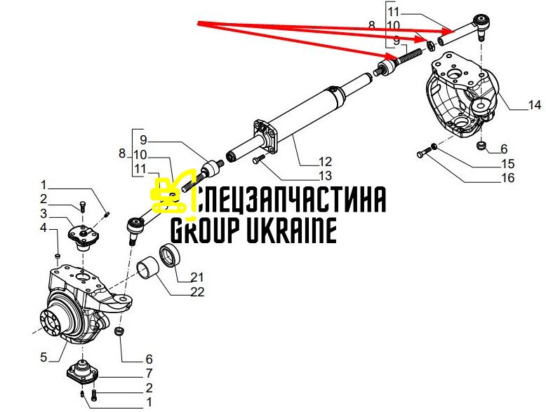 1537620C1 (124889) Рулевая тяга New Holland, Carraro