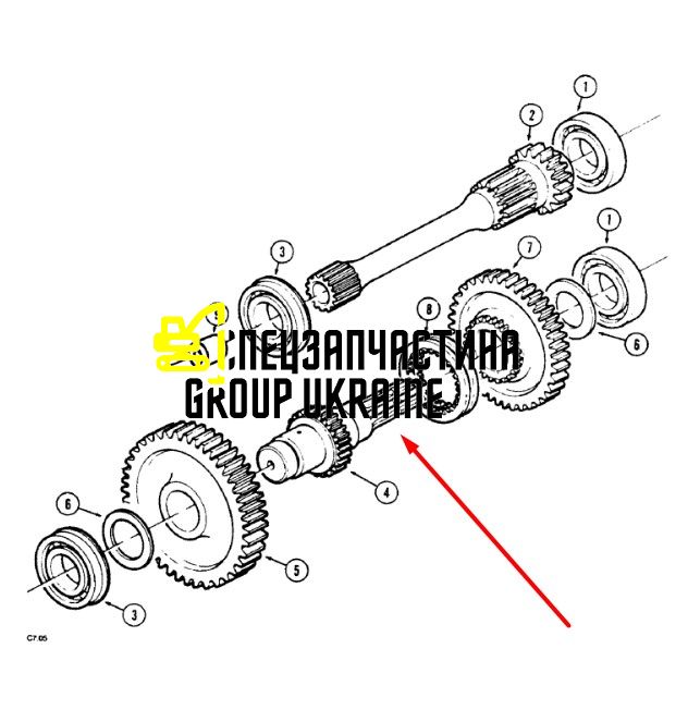 449729A1 (133207) Вал New Holland, Carraro