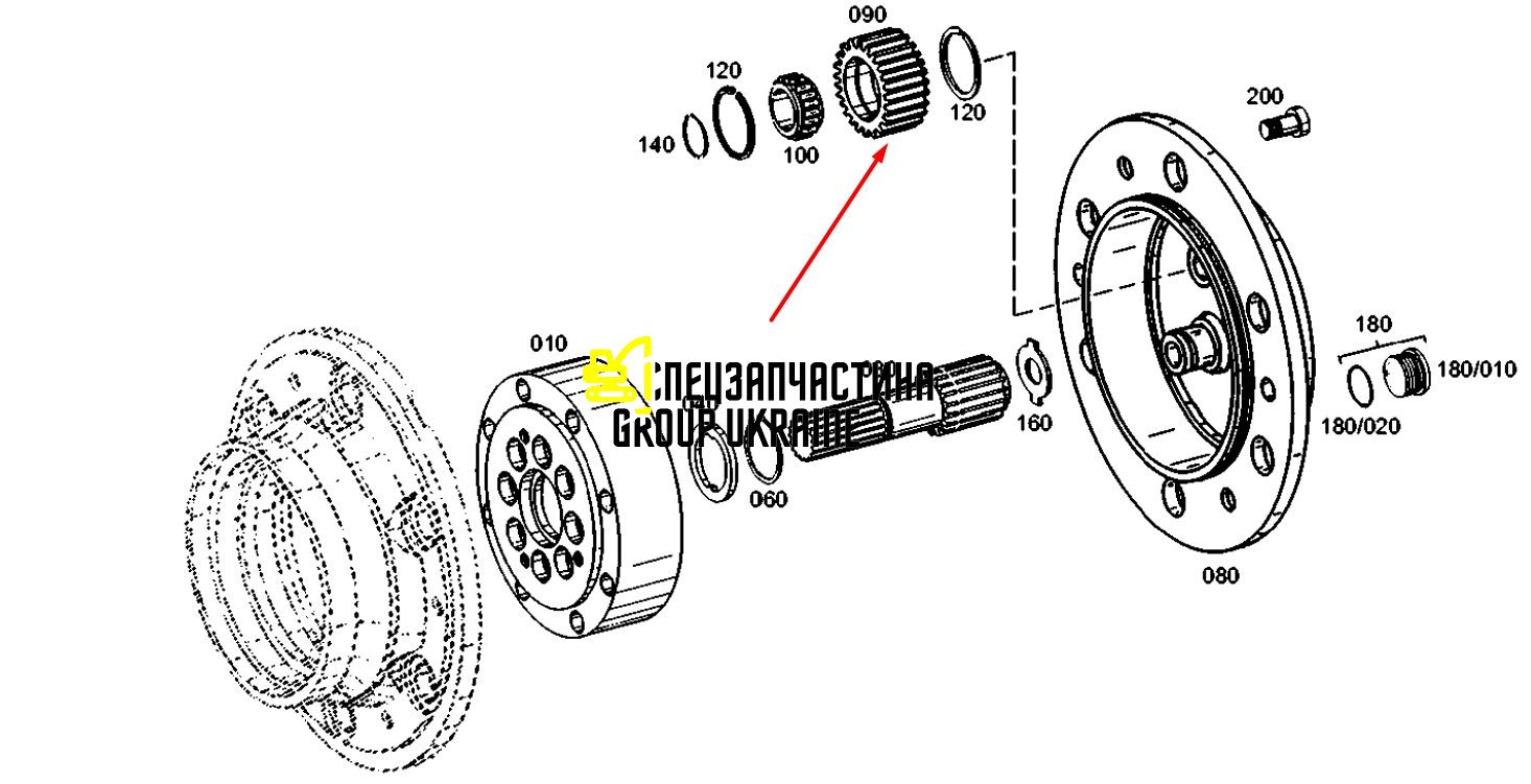 Сателлит 133700420755 (4472304162) New Holland, ZF