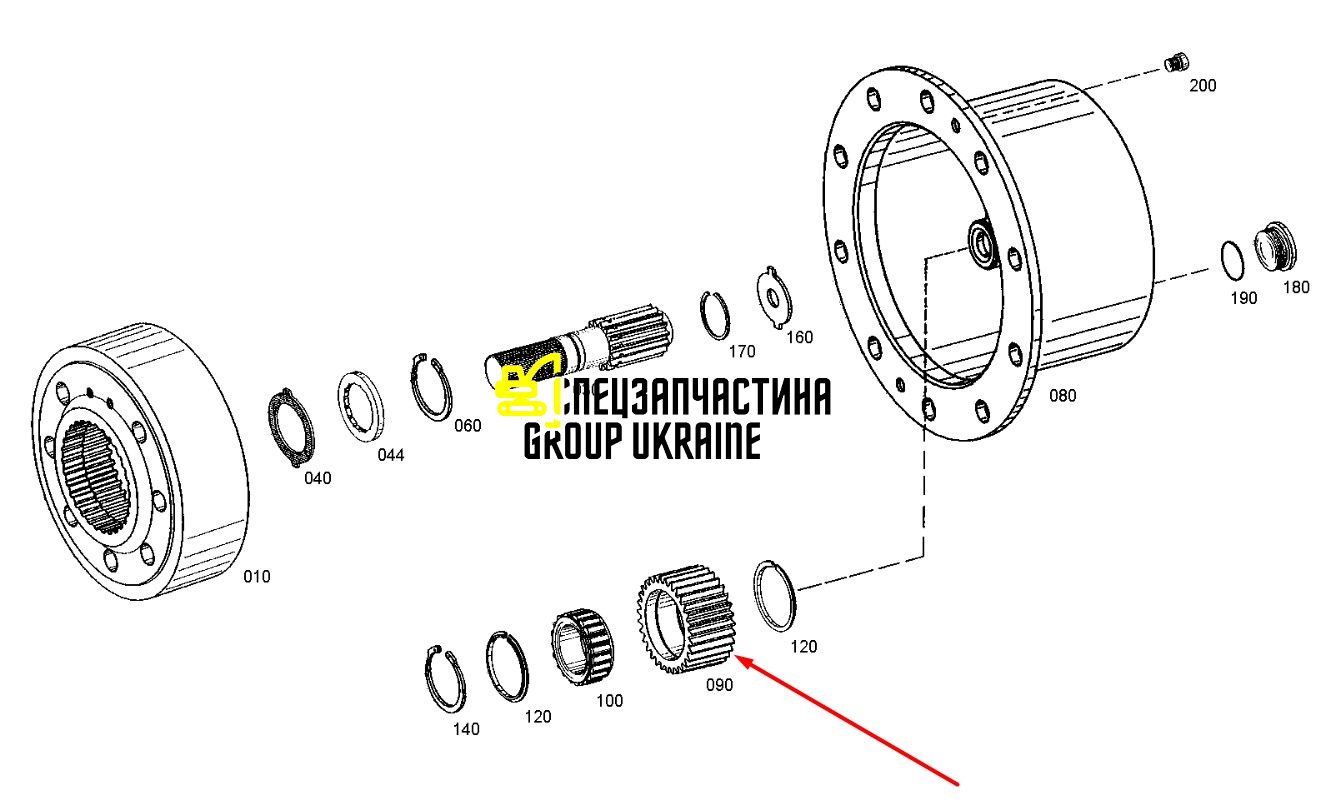 139900421038 (4472364254) Саттелит New Holland, ZF
