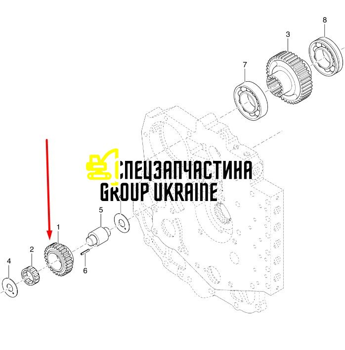 153214621 Шестерня New Holland, Dana Spicer Т12000