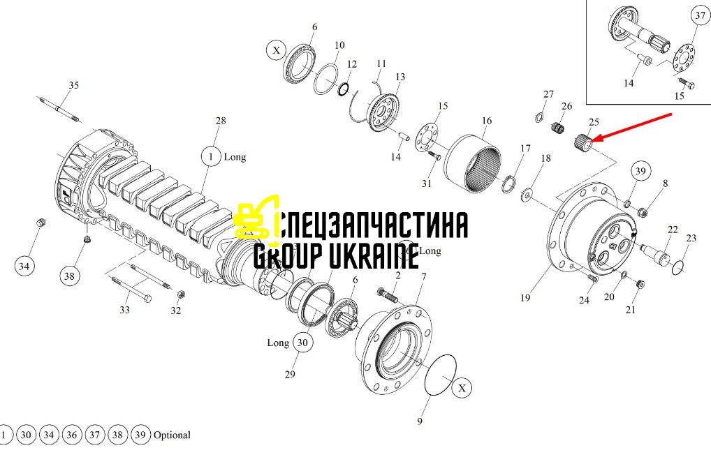 153310279 (738.06.022.01) Планетарная шестерня, сателлит New Holland, Dana Spicer