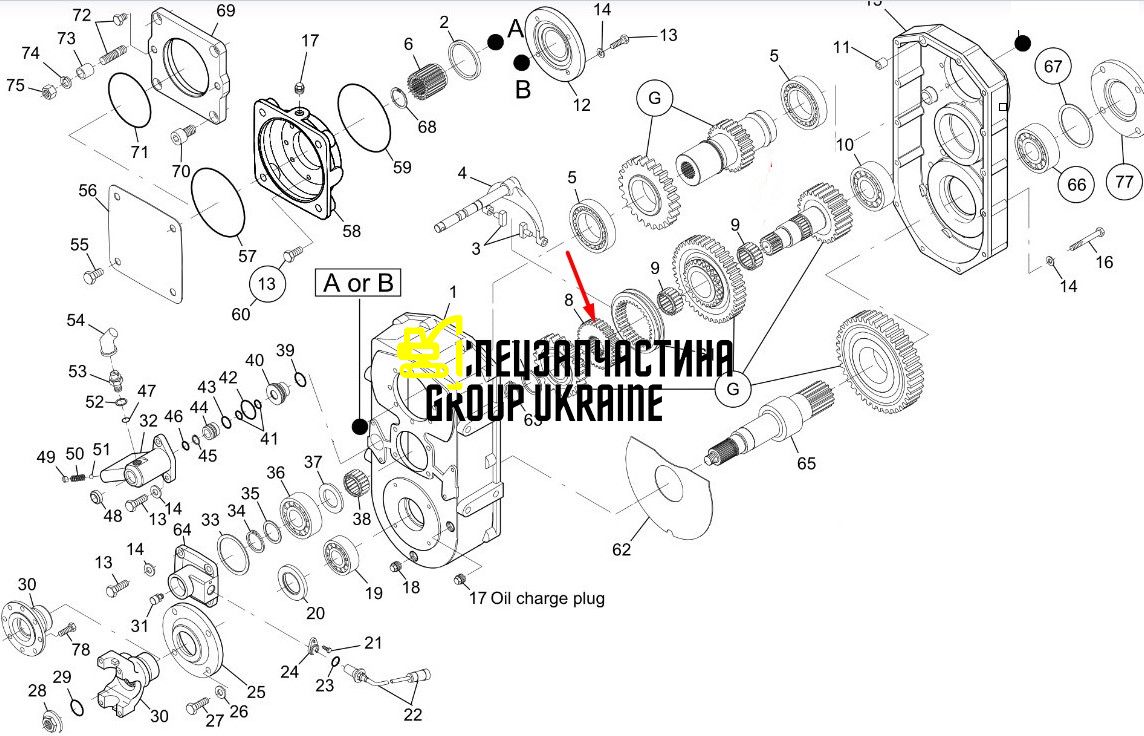 153310954 Шестерня New Holland