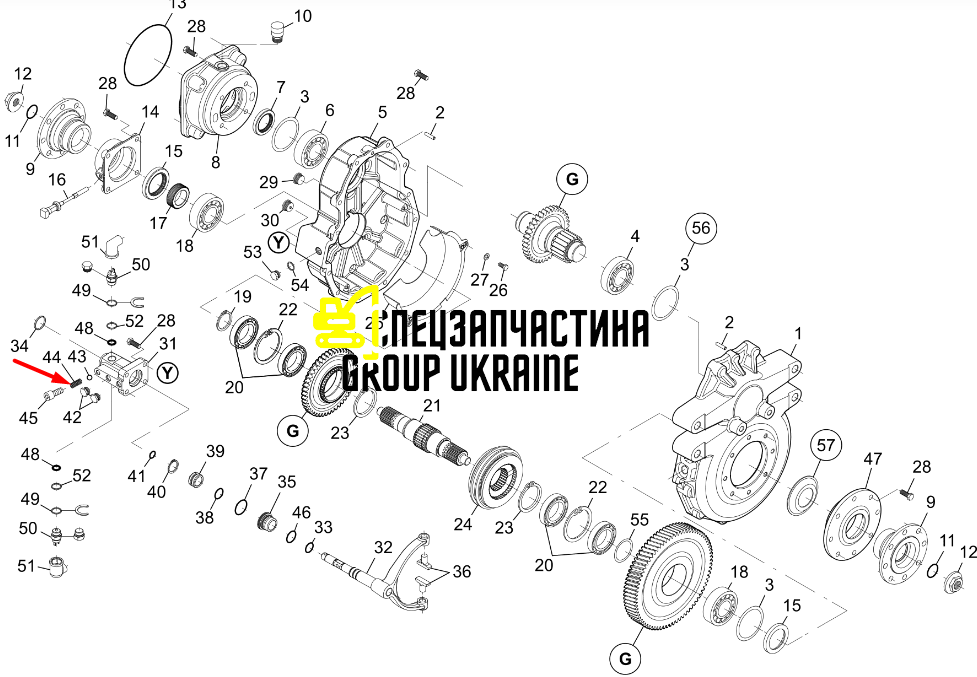 Пружина New Holland, DANA SPICER