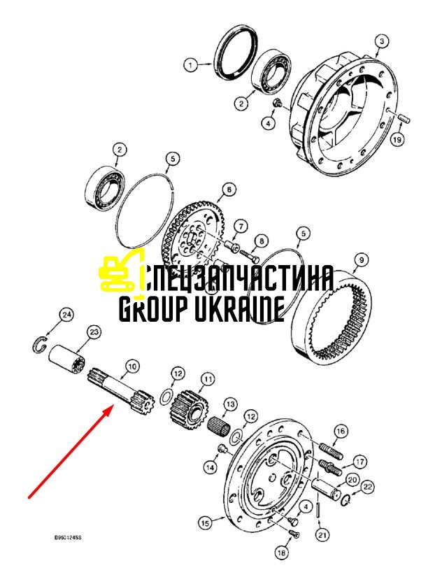 131298 (196091A1, 593374) Полуось Carraro