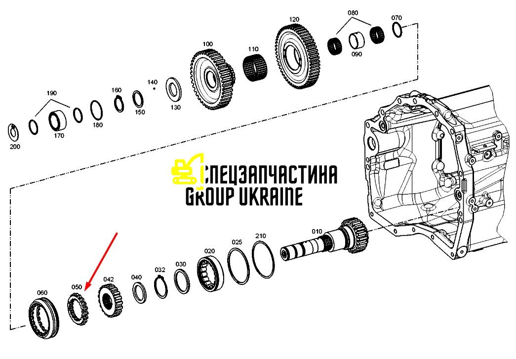47416341 (2098310063) Шестерня New Holland, ZF