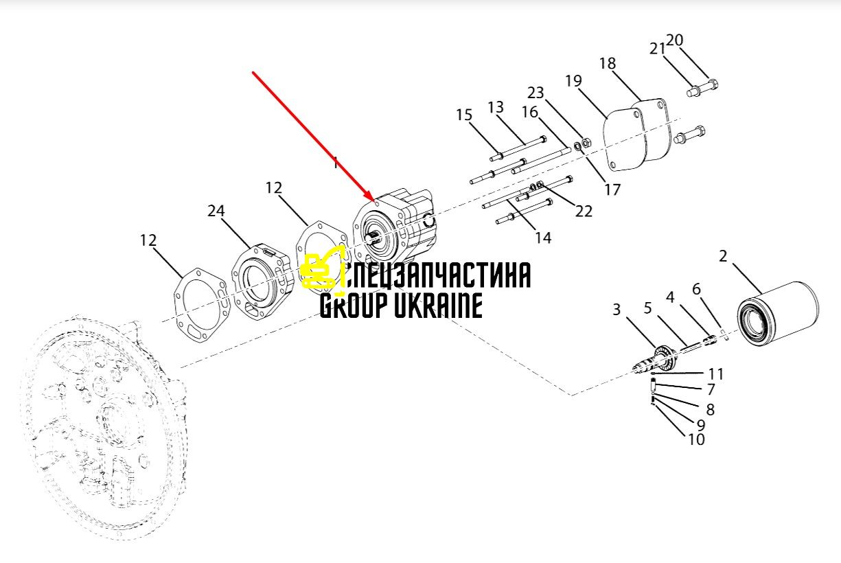 246495 Гидравлический насос DANA Spicer T13000