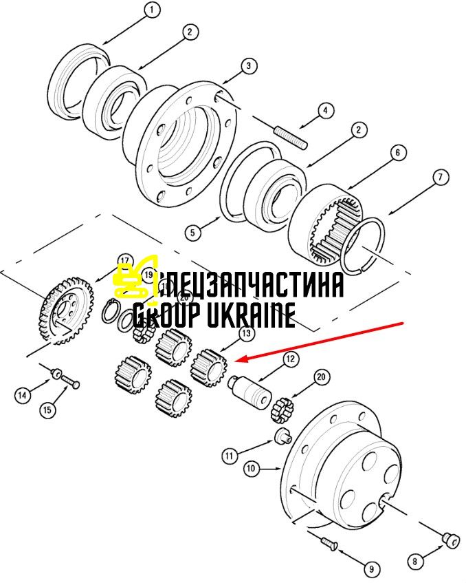 6914461, 247551A1 (135947) Сателлит New Holland, Carraro Z=23