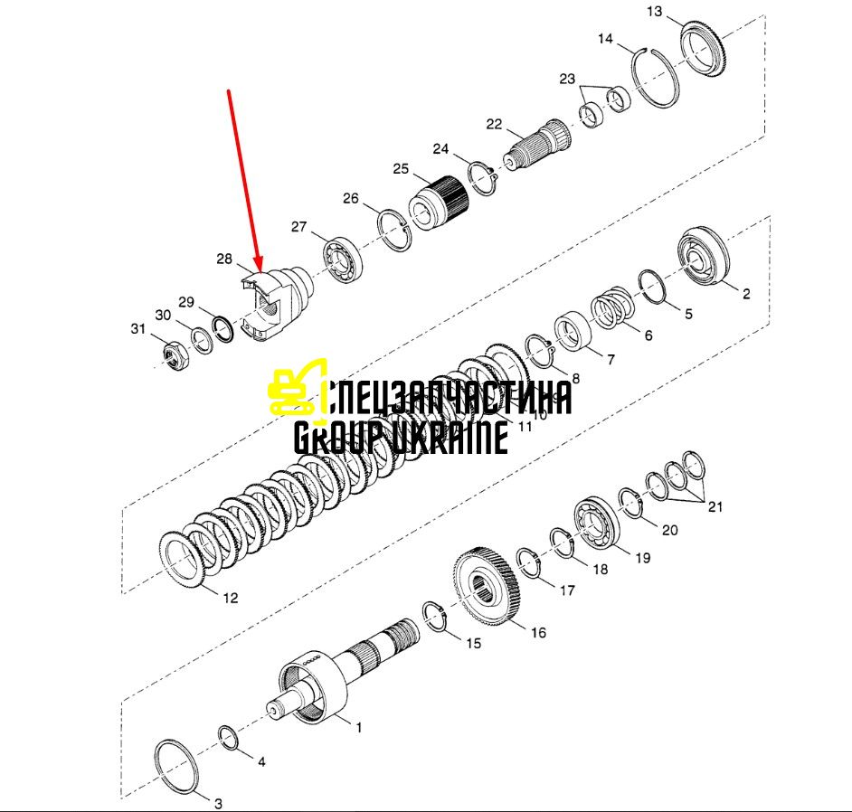 76086306 (4203852, 9969090, 9970058) Фланець New Holland для КПП Dana Spicer T16000
