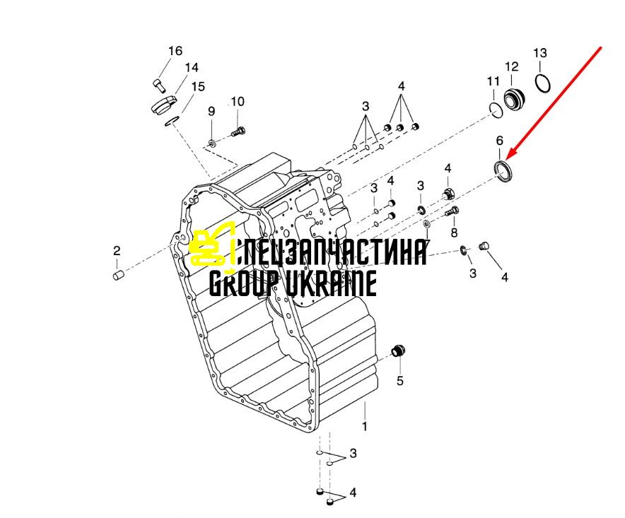 291527A1 (4203860) Сальник хвостовика КПП (перед/зад) New Holland, Dana Spicer T16000