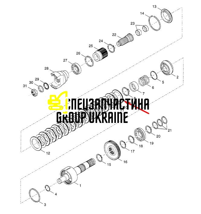 291578A1 (4215359) Диск фрикционный New Holland на КПП Dana Spicer T16000