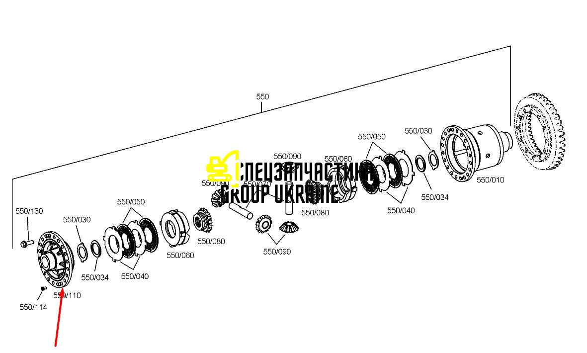 384509A1 (4481316004) Кришка корпуса дифференциала New Holland, ZF