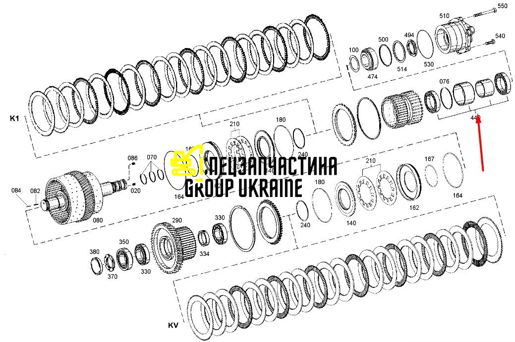 387201A1 (0735330504) Роликовый подшипник New Holland, ZF
