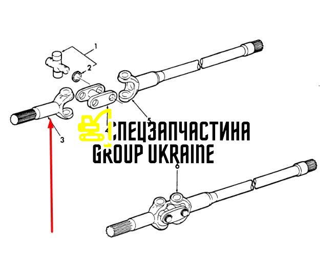 37700420870 (040821) Полуось короткая New Holland, Carraro