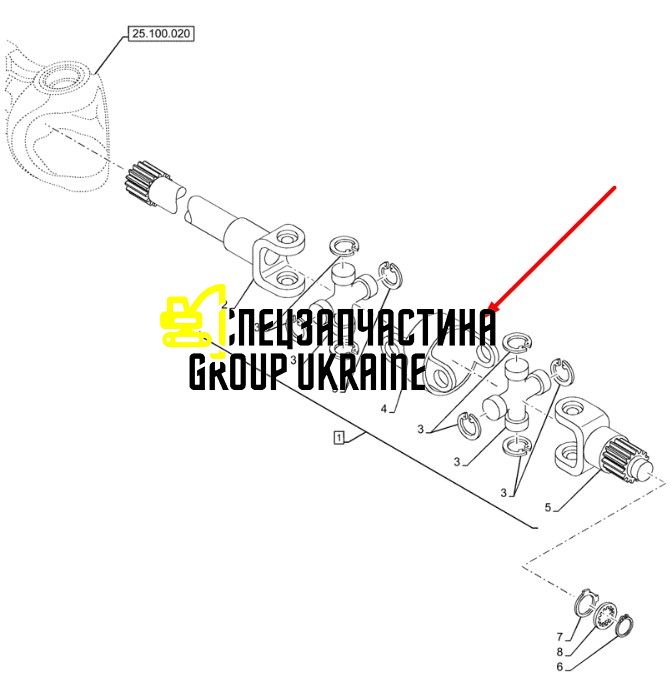 100545A1 (040871, 10/905685, 1-33-742-753) Муфта New Holland, Carraro