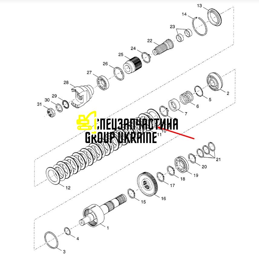 85808339 (4204267) Фрикционный диск КПП Т16000 New Holland, Dana Spicer