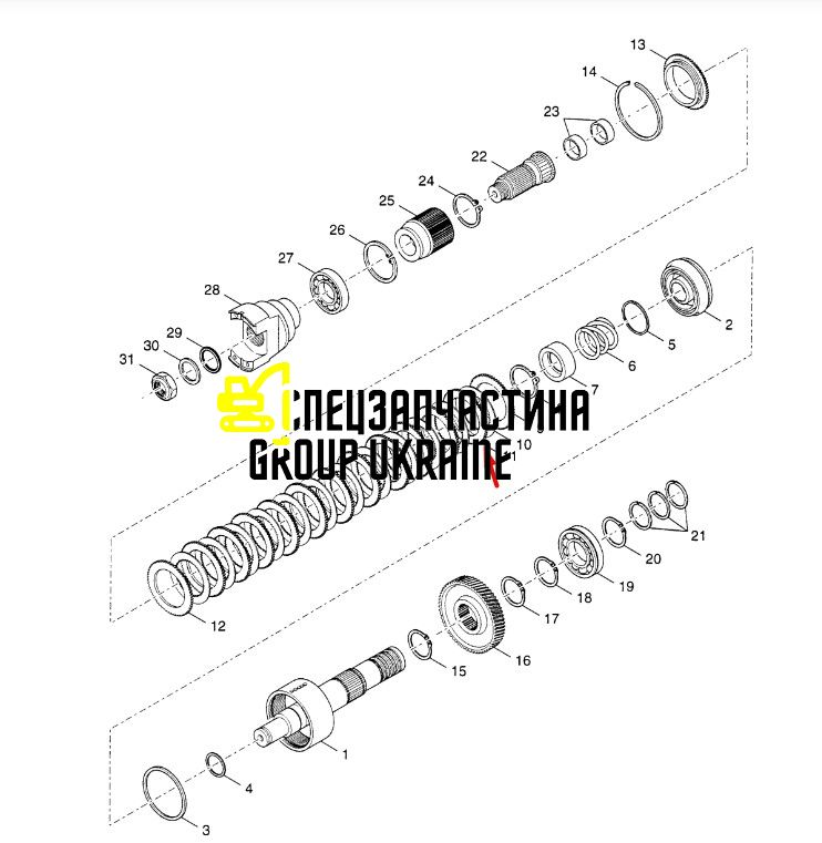 4215360 Диск фрикционный КПП Т16000 Dana Spicer