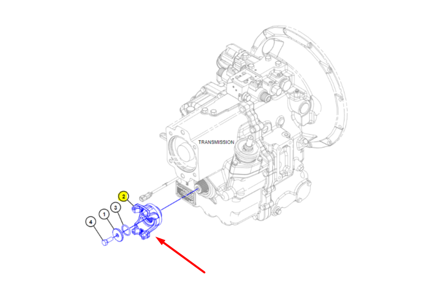 Фланец на передний карданный вал New Holland, ZF 4460315066