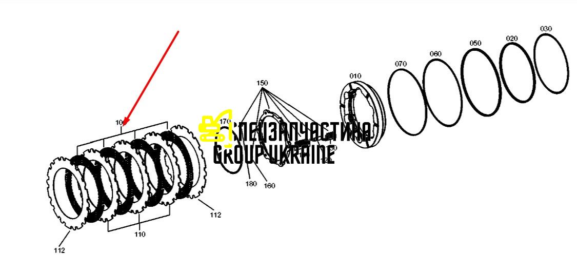 9671205 (4474252033) Внутренний фрикционный диск New Holland, ZF