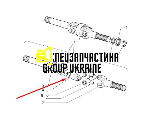 87772059 (046196, 6194009M1, CA0046196) Муфта New Holland, Carraro