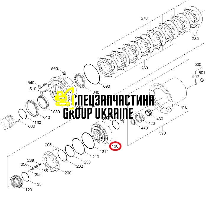 47875800 (4472347048) Шестерня коронная New Holland, ZF