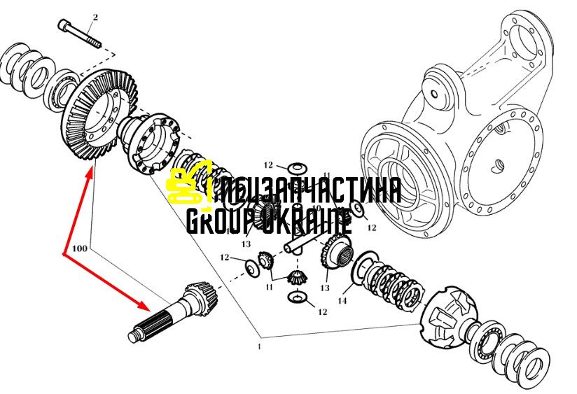 421669A1 Главная (коническая) пара New Holland, Dana Spicer