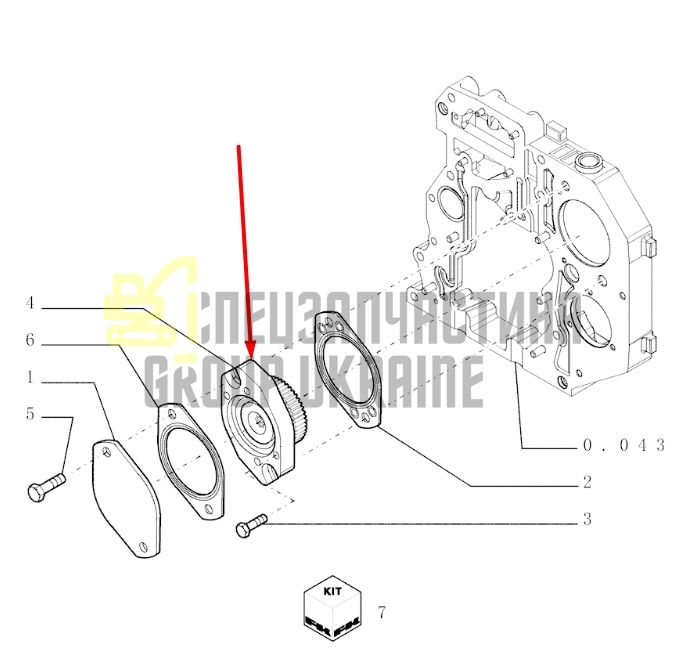 Купить New Holland 504067955 Привод отбора мощности для LW190.B