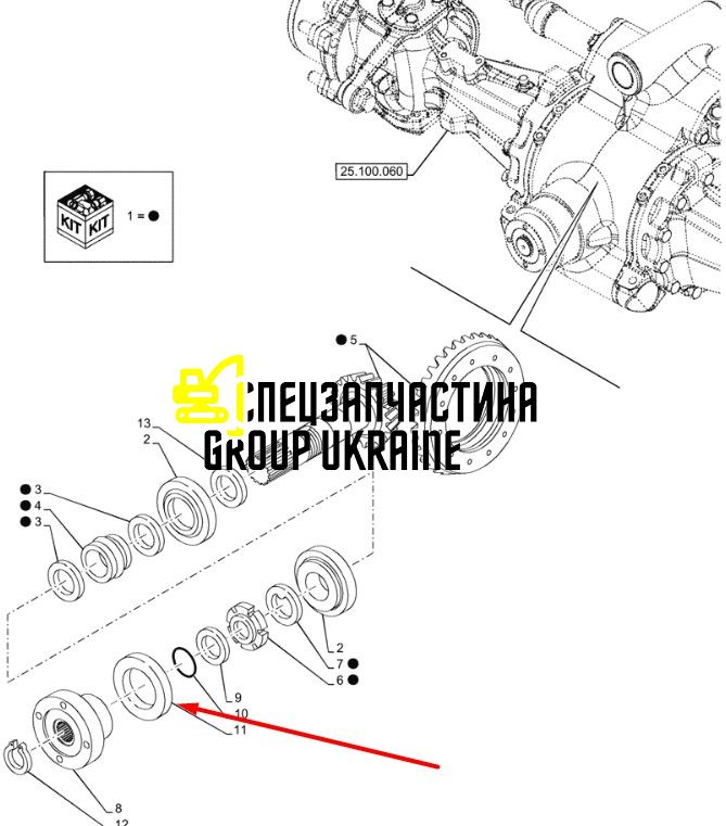 5194224 (139420, 1966194C1, 6000105275, ER139420, RE195989, 061320R1, 3789575M1) Сальник New Holland, Carraro