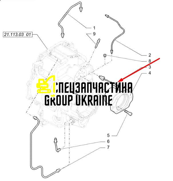 87705447 (0635446, 6194955M91) Датчик температуры New Holland, Carraro