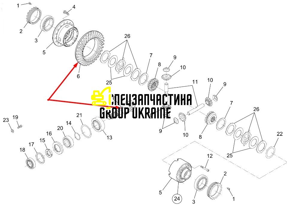 71475299 Главная (коническая) пара New Holland, Dana Spicer
