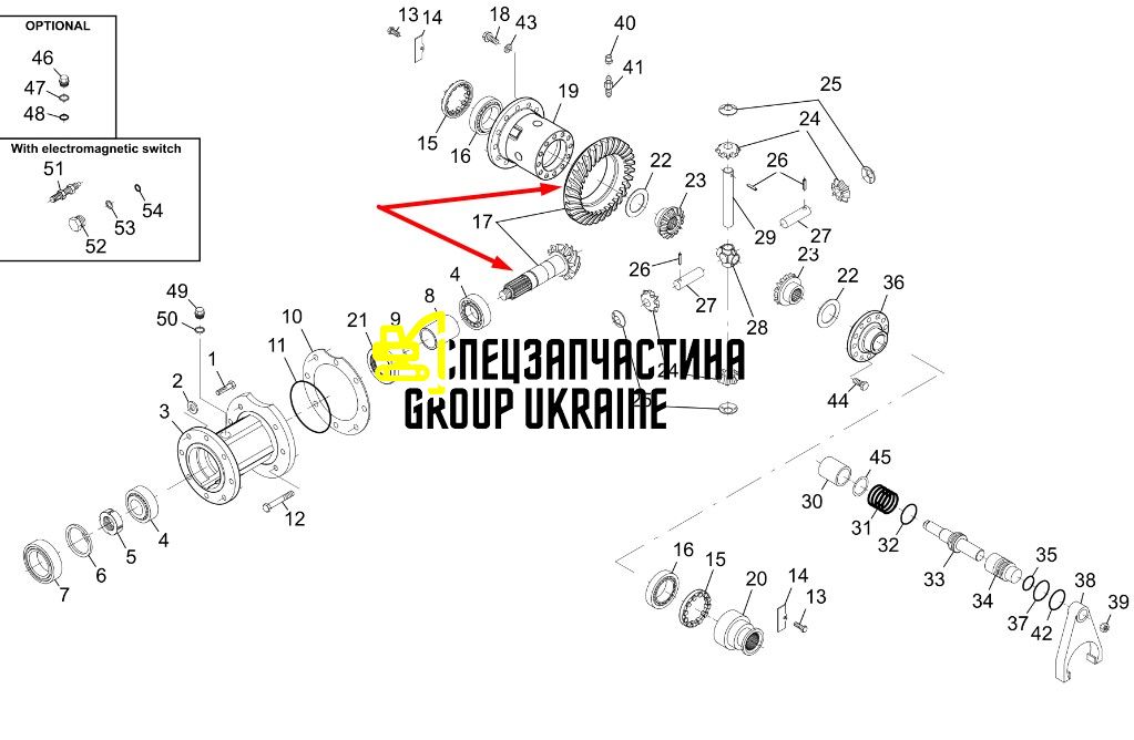 80978c1 Главная (коническая) пара New Holland, Dana Spicer