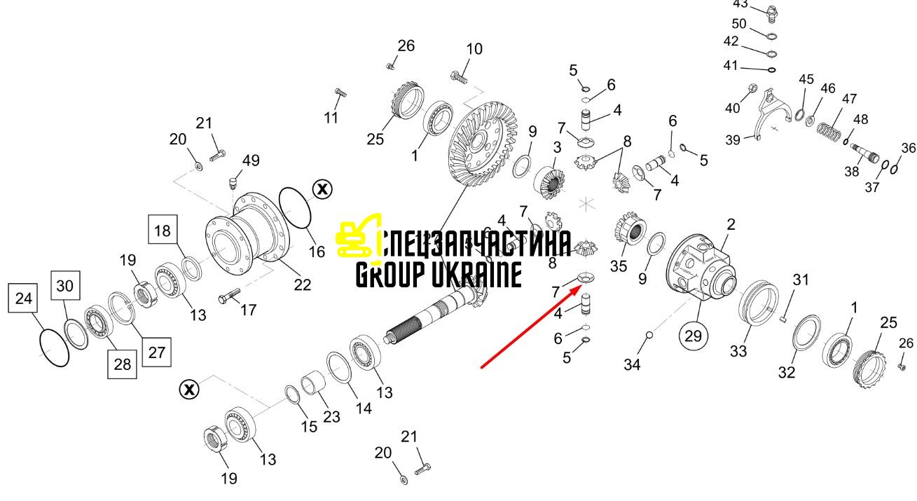 Шайба New Holland, DANA SPICER 112.04.008.01, 1120400801