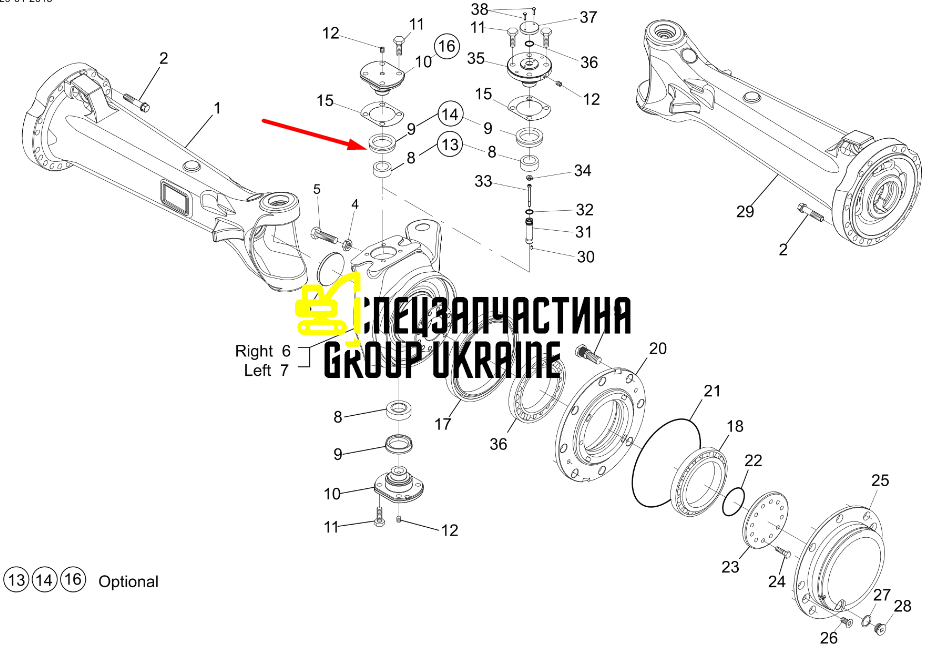 Уплотнение резиновое New Holland, CNH